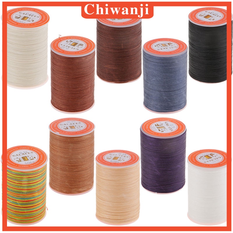 Cuộn Chỉ Sáp 300M 0.35mm Màu Be Dùng Làm Đồ Da DIY