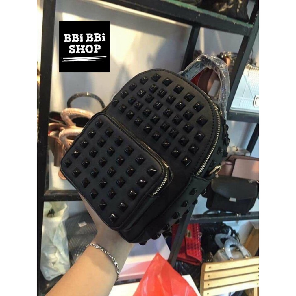 Túi Balo Đinh Đen Hottrend // đeo balo // đeo chéo
