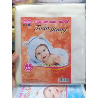khăn tắm Nhật cao cấp 5 lớp 75*87cm