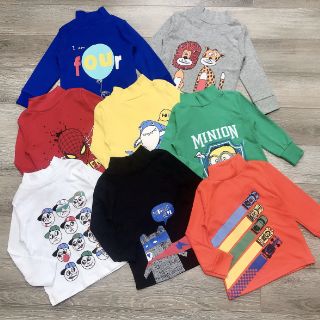 Combo 5 Áo cotton cổ 3 phân cho bé trai, bé gái
