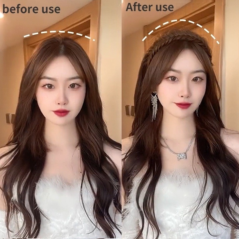 Băng Đô Dạng Bím Tóc Giả Phong Cách Hàn Quốc Mới