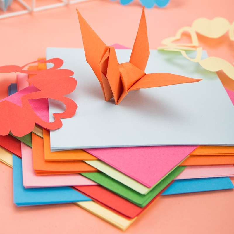 Giấy Xếp Hình Origami Hình Máy Bay Nhiều Màu Sắc Độc Đáo Cho Bé