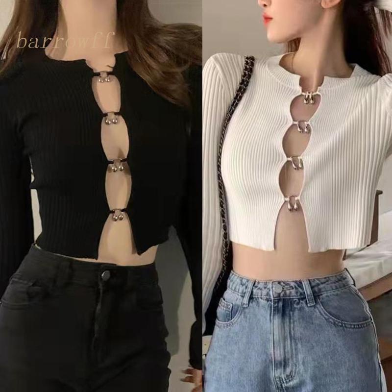 Brroa Áo Khoác Cardigan Dệt Kim Tay Dài Chống Nắng Thời Trang Đường Phố Mùa Hè Dễ Phối Đồ Cho Nữ