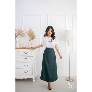 Chân váy lụa SILK SKIRT_Thương hiệu ORLI LABEL