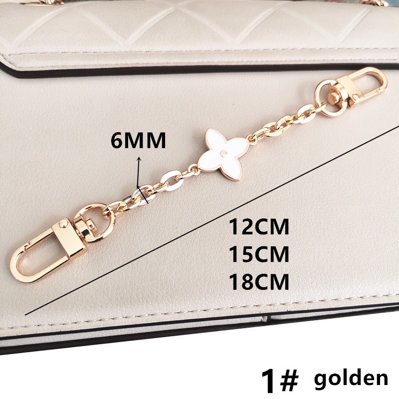 Phụ Kiện Dây Xích Mở Rộng Túi Xách Đeo Chéo Vai Họa Tiết Cỏ Bốn Lá Dây Xích Bốn Lá Mở Rộng Đa Năng Cao Cấp Dễ Phối Đồ Túi Xích