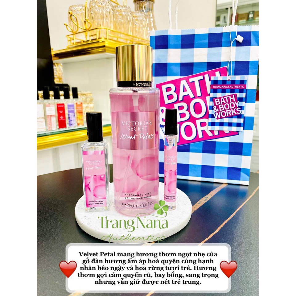 Xịt Thơm Body Victoria Secret FULL SIZE Body Mist Hương nước hoa 250ml - Bill Mỹ