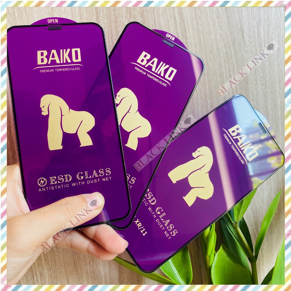 Kính cường lực iphone full màn BAIKO ESD 6/6s/6plus/6s plus/7/8/7plus/8plus/x/xs/xsmax/11promax/11/xr/12/13/pro/max