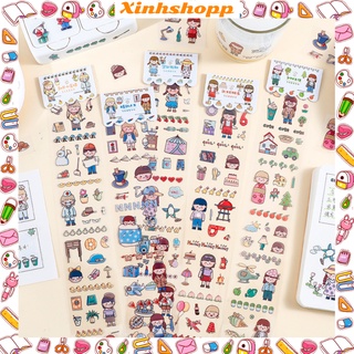 Sticker 39x6,5cm Cô Gái Trong Suốt (Pet)