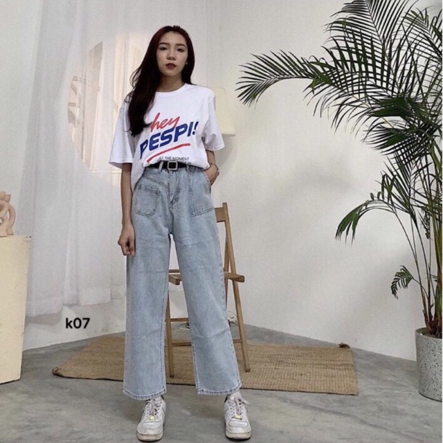 Quần Baggy JEANS ống suông loại 1 kiểu