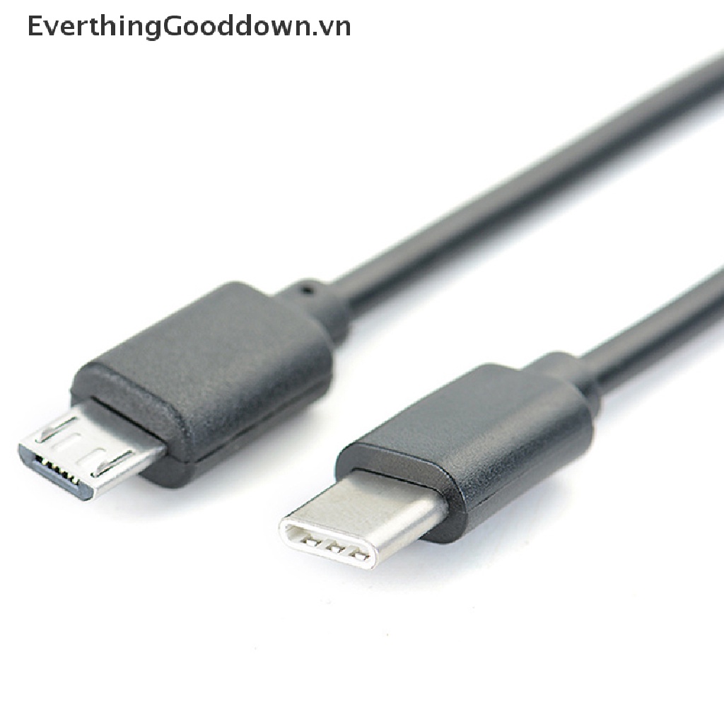 Dây Cáp OTG Chuyển Đổi Cổng Type C Đực Sang Micro USB Cái