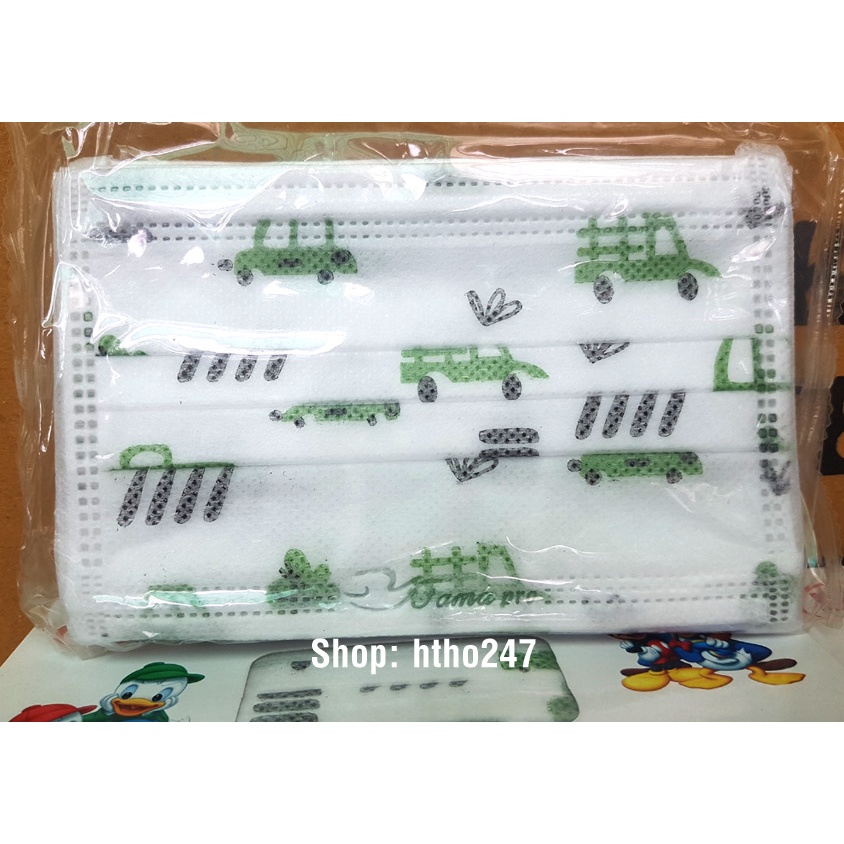 Hộp 50 cái Khẩu trang y tế trẻ em 4 lớp FAMAPRO (Nam Anh)