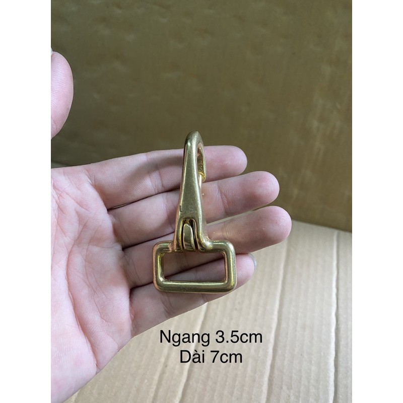 móc khoá vuông bằng đồng