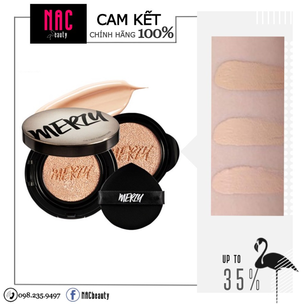 [Chính hãng] Phấn Nước Che Phủ Hoàn Hảo Lâu Trôi Merzy The First Cushion Cover
