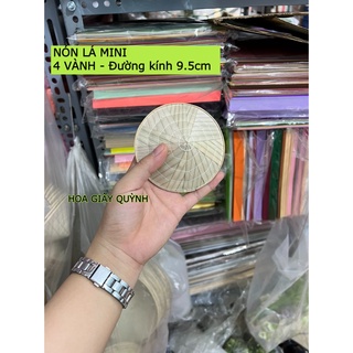 NÓN LÁ MINI TRANG TRÍ (đường kính 7.5cm/9.5cm/12cm/14.5cm/17.5cm)
