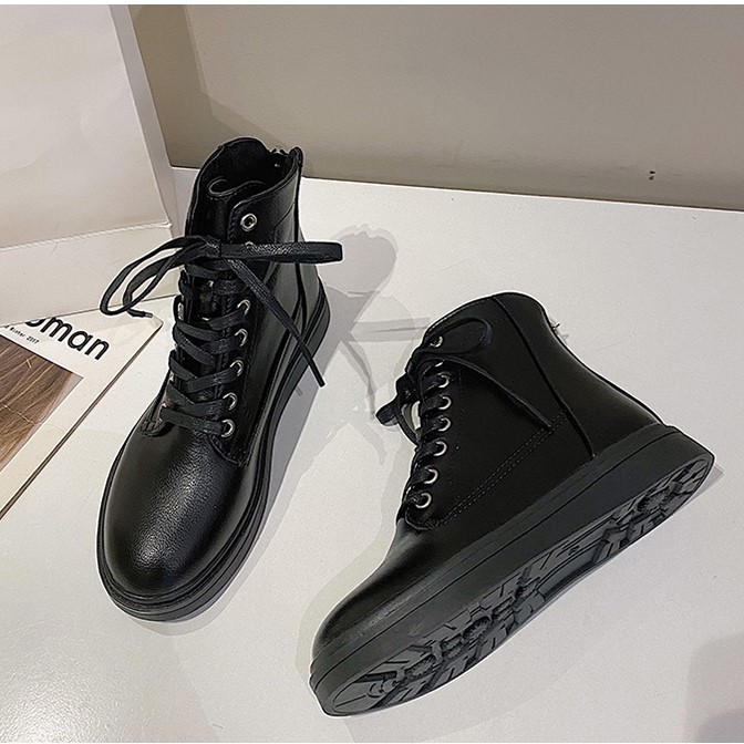 Boot ulzzang boots nữ bốt cao cổ màu đen - T8.13 [SẴN] | WebRaoVat - webraovat.net.vn