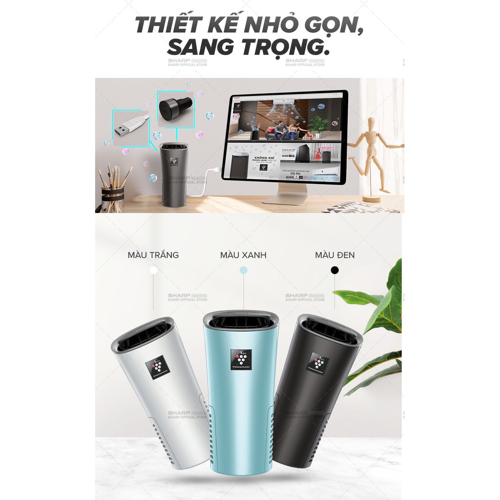 NEW MODEL Máy Lọc Không Khí Ô Tô Sharp IG-NX2E Hàng Thái Lan