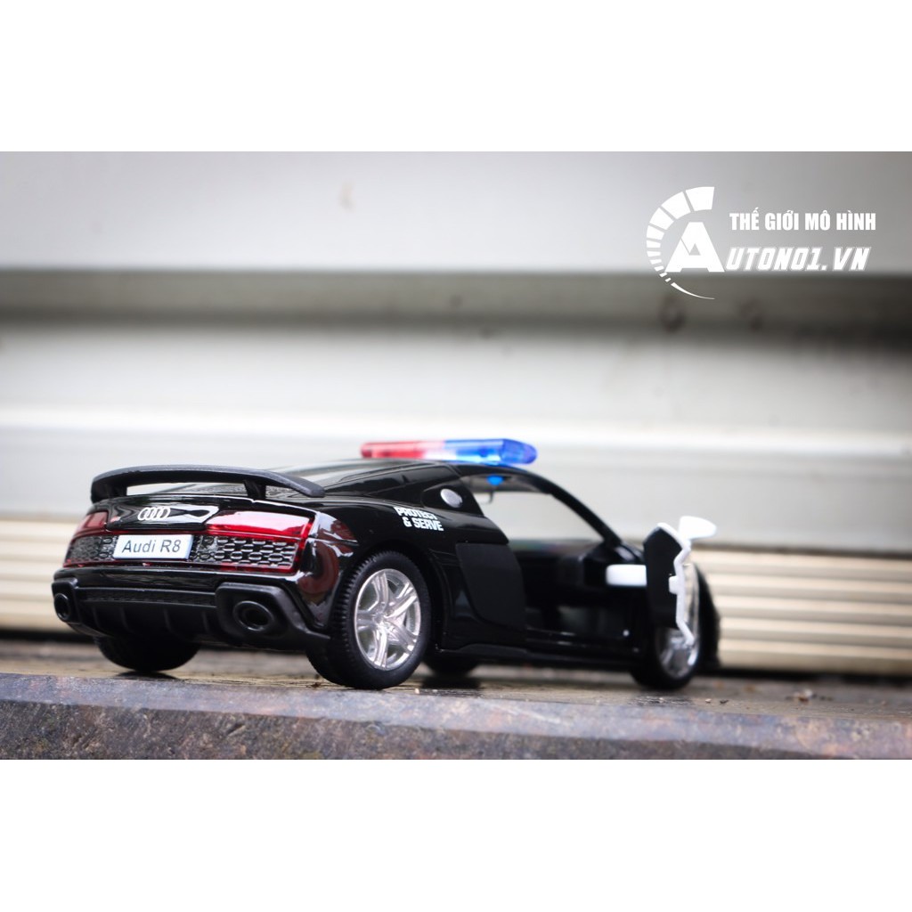 MÔ HÌNH XE AUDI R8 POLICE 1:36 SCALE MODEL 7161