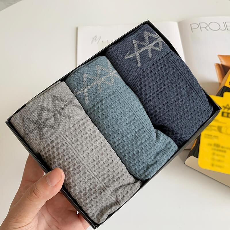 Hộp 3 sịp nam co giãn 4 chiều sợi kháng khuẩn 3A LOTNAM15