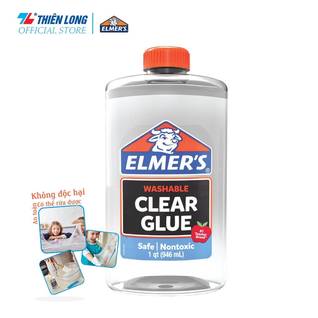 Keo Washable Clear Glue Elmer's trong suốt 946 ml