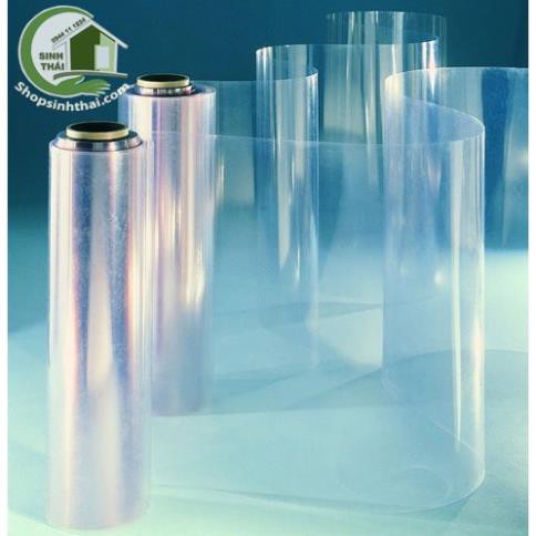 Màng nhựa PVC trong suốt loại cứng - kính nhựa làm tấm che, vách ngăn trong suốt - khổ 80cm