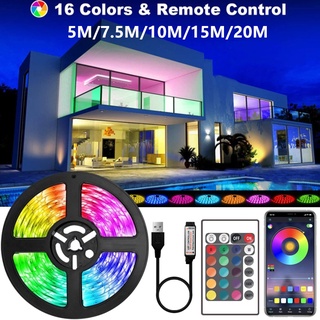 Cuộn Dây Đèn LED 5050 RGB USB 5M/7.5M/10M/15M/20M Có Thể Thay Đổi Màu Sắc Dùng Cho TV | Đèn Giáng Sinh | Giáng Sinh