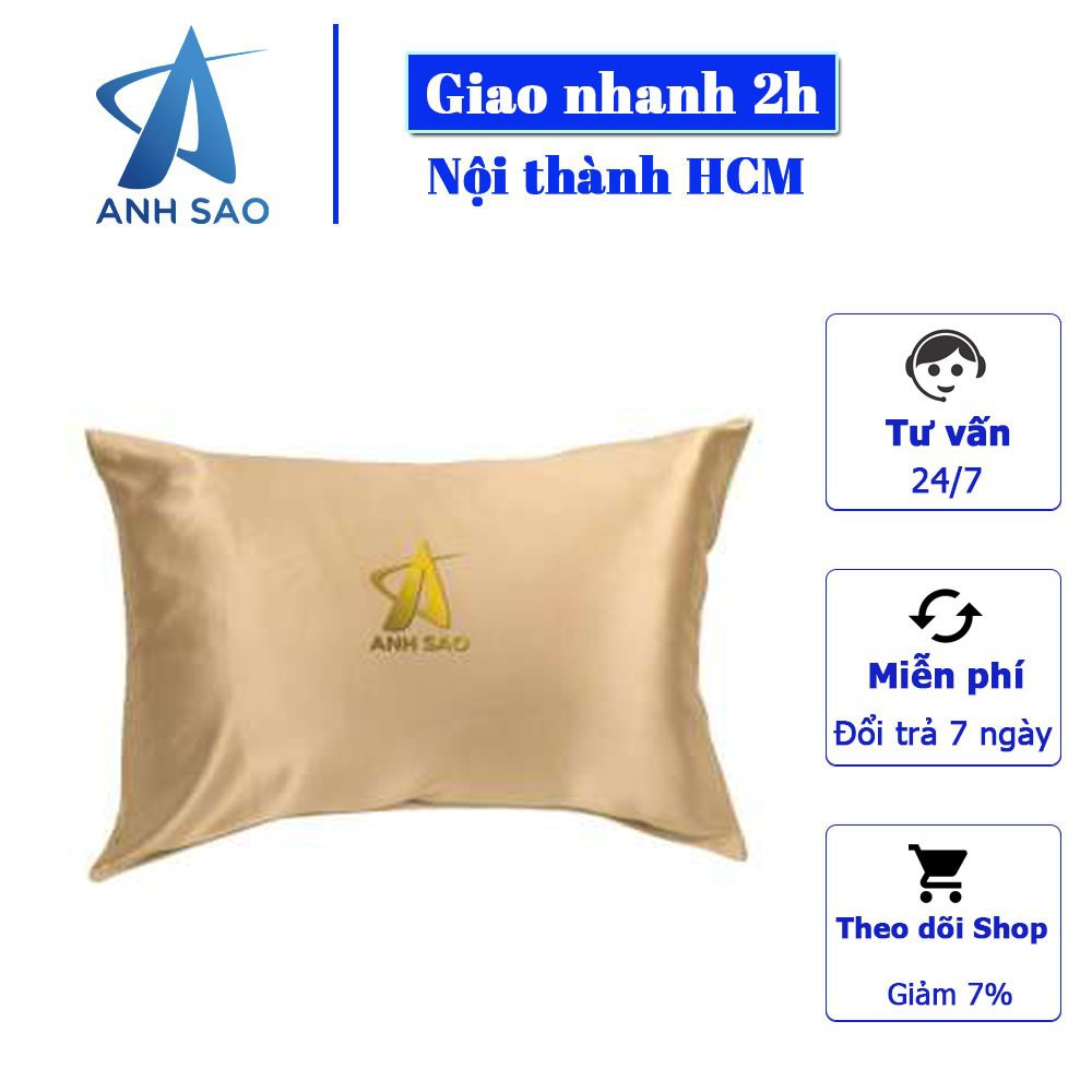 Vỏ/Áo Gối Lụa Cao cấp Ánh Sao - kích thước 50x70cm hoặc 60x80cm