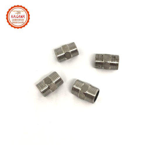 Bộ 4 cái Nối 2 đầu răng ngoài phi 21 inox 100% không lo gỉ sét