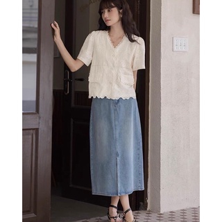 ÁO SƠ MI THÊU CHẤT THÔ MỀM (ảnh thật shop chụp)