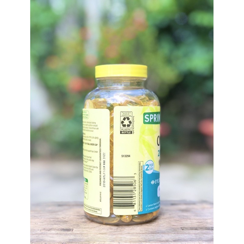 180 viên dầu cá hương chanh spring valley | Thế Giới Skin Care