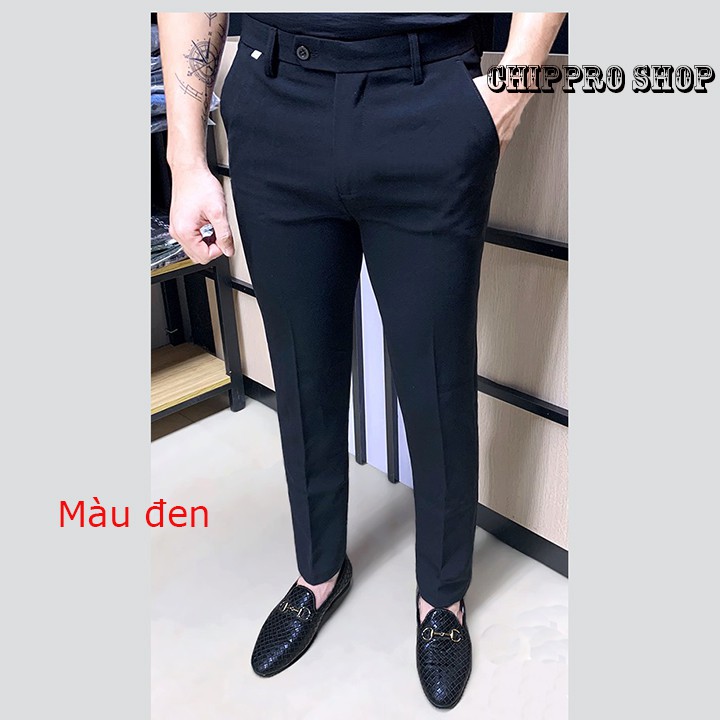 [Mã FAGREEN55 giảm tới 30K đơn 99K] Quần tây nam T-max chất vải Slex ,co giãn 4 chiều dáng ôm body chống nhăn