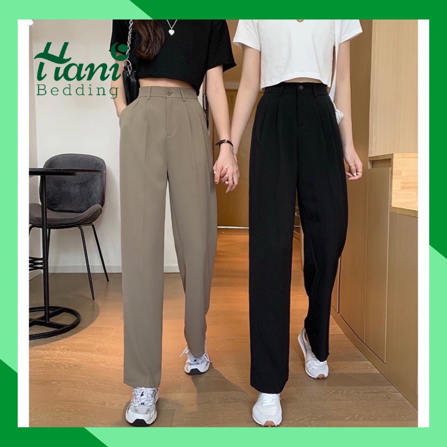 Quần suông culottes dài 100cm vải cao cấp cho nữ,quần ống rộng lưng cao dáng dài KH124,