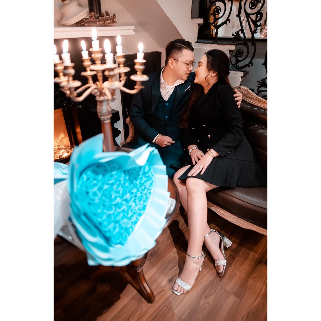 Đầm váy cổ vest xếp ly dáng dài, đầm công sở dài tay cho nữ - V14