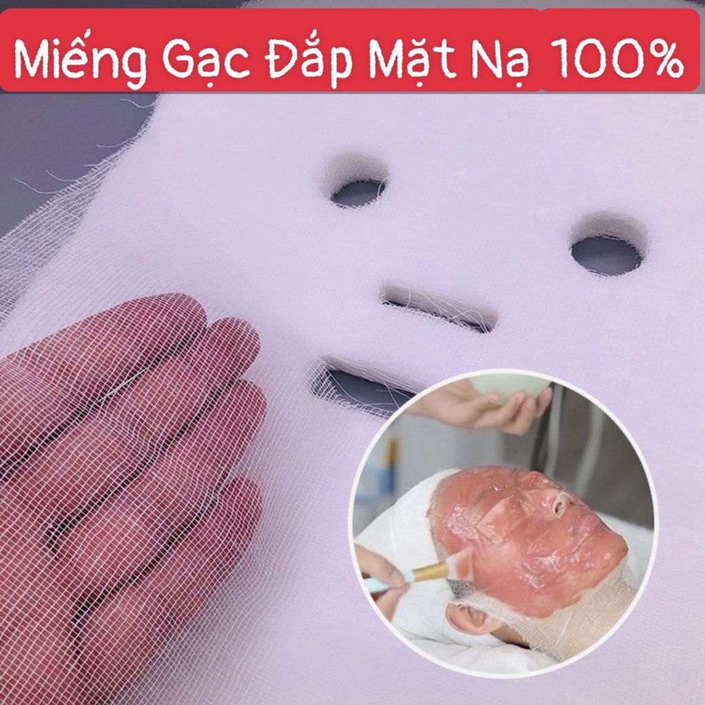 Set 100 Miếng Gạc Đắp Mặt Nạ - Gạc 100% Cotton