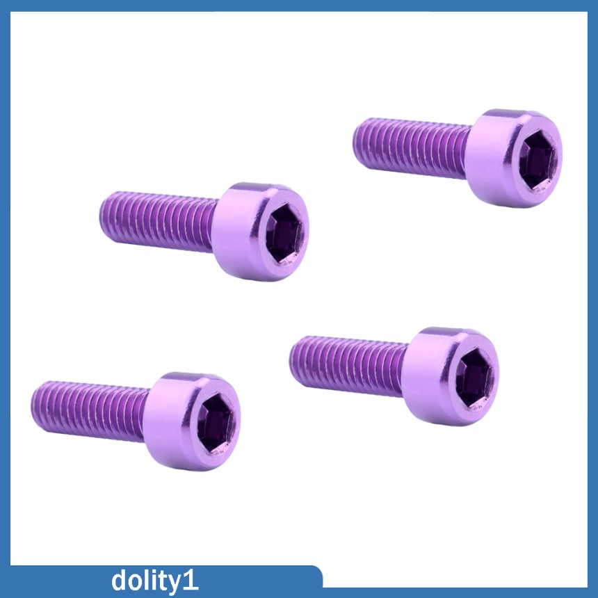 Set 1 / 8 Bu Lông Ốc Vít Gắn Giá Đỡ Bình Nước Bằng Hợp Kim Nhôm Màu Tím Cho Xe Đạp