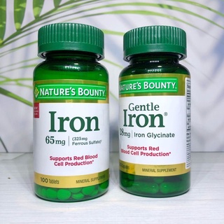Viên uống Sắt Iron 28mg - 65mg Nature's Bounty