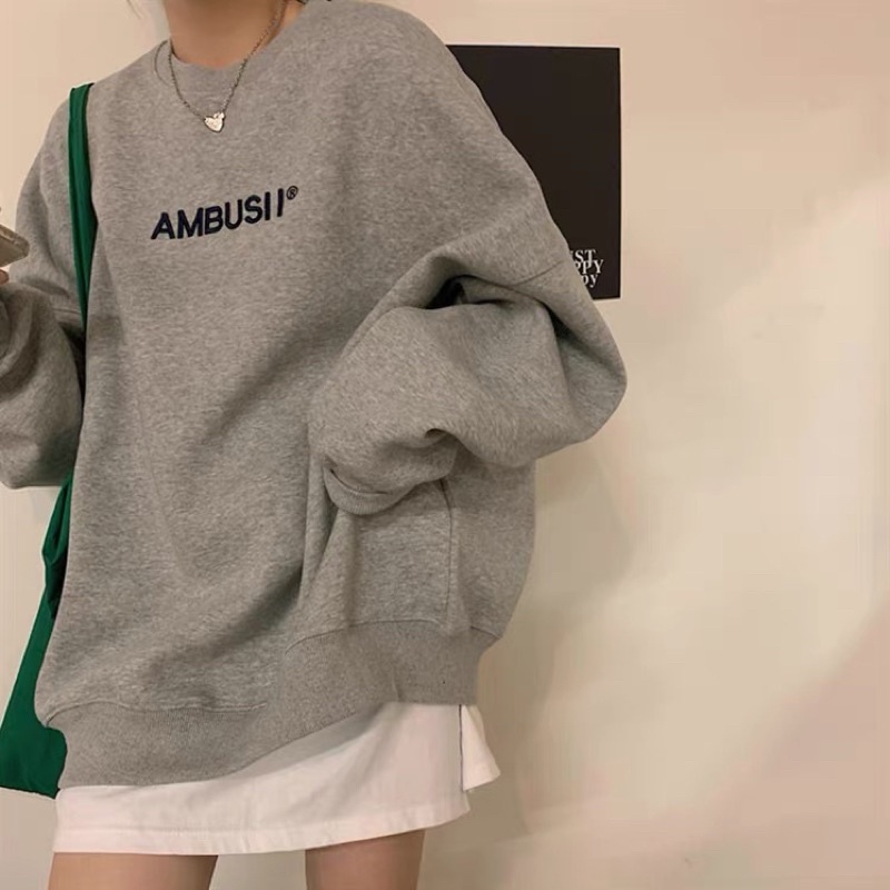 Áo Sweater AMBUSII Form Rộng Nam Nữ Unisex