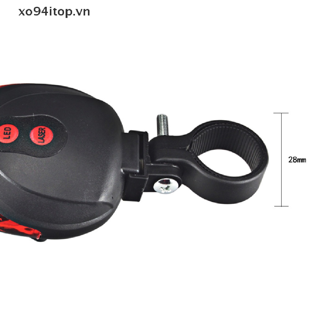 Đèn LED Cảnh Báo An Toàn Gắn Đuôi Xe Đạp Chống Nước