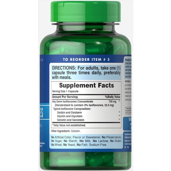 Viên Mầm Đậu Nành Non-GMO Soy Isoflavones 120 viên
