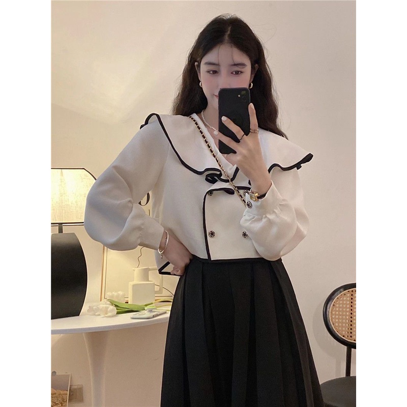 Áo Kiểu Tay Dài Thiết Kế Mới Thời Trang Mùa Thu Dành Cho Nữ