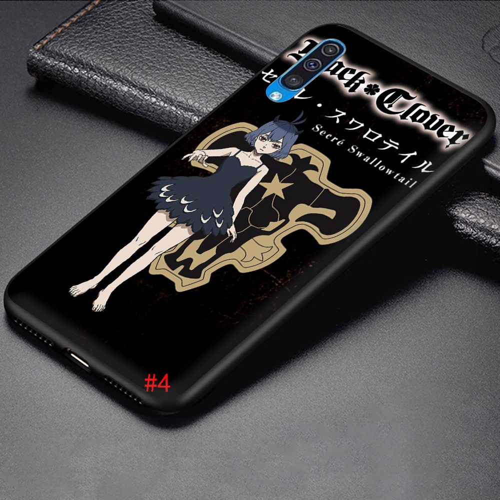 Ốp Điện Thoại Dẻo Họa Tiết Hoạt Hình BLACK CLOVER Cho Samsung A5 2017 A6 Plus A7 A8 A9 J4 J6 J8 2018 21FR