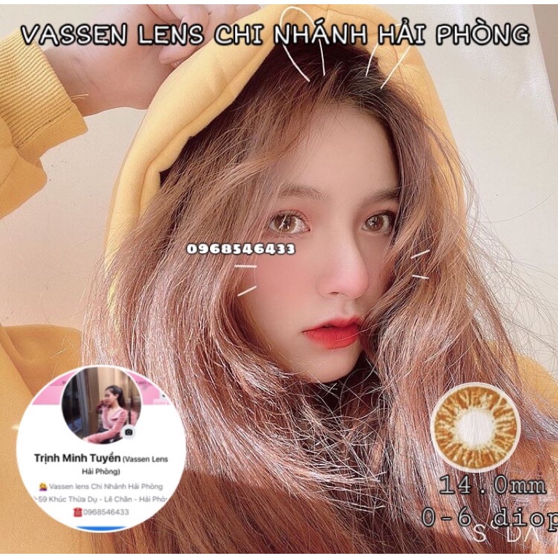 lens S.A.P.H.I.R.E nâu full cận 0-6 độ