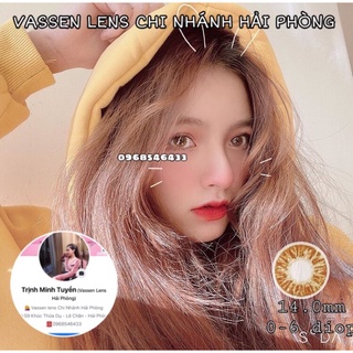 Lens s.a.p.h.i.r.e nâu full cận 0-6 độ