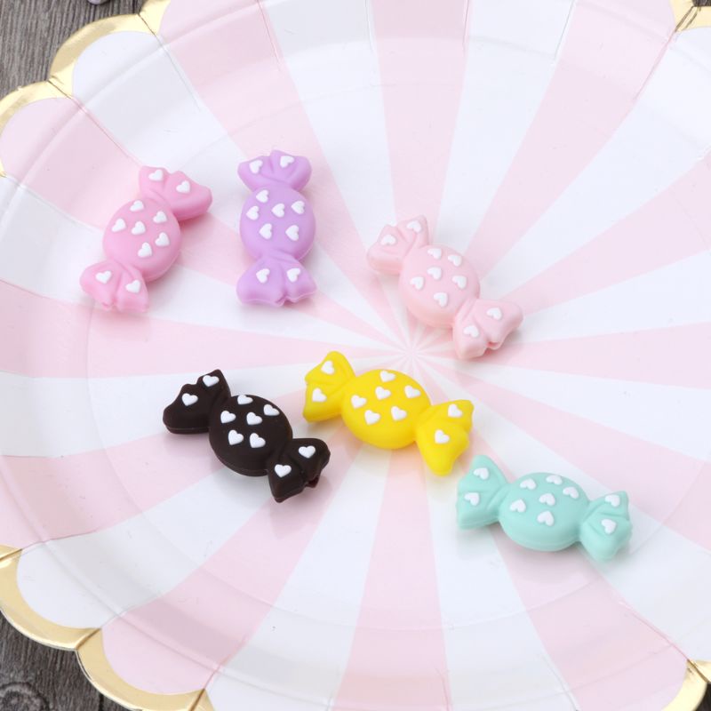 Đồ Chơi Ngậm Cắn Dạng Hạt Silicon Màu Kẹo Dễ Thương Cho Bé Sơ Sinh