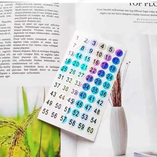 Tem dán số chai sơn, từ số 1 đến số 300