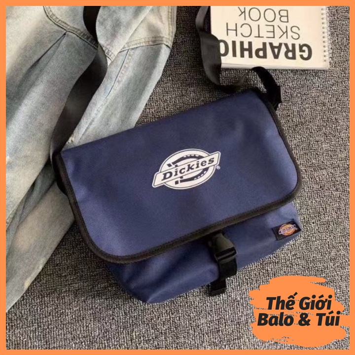 Túi chéo bao tử nam &amp; nữ unisex đeo vai xách đeo bụng đẹp đi chơi, đi học chất canvas DICKIES IPAD | thegioibalo