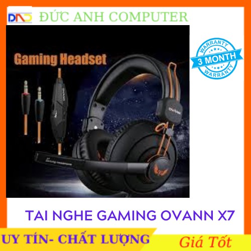 Tai nghe chụp tai chuyên game Ovann X7- Dòng Cao Cấp- Âm Thanh Sống Động, Cách Âm Tốt- FULL BOX