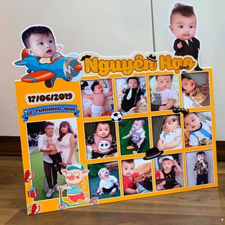 BẢNG ẢNH 12 THÁNG CHO BÉ Trang trí sinh nhật