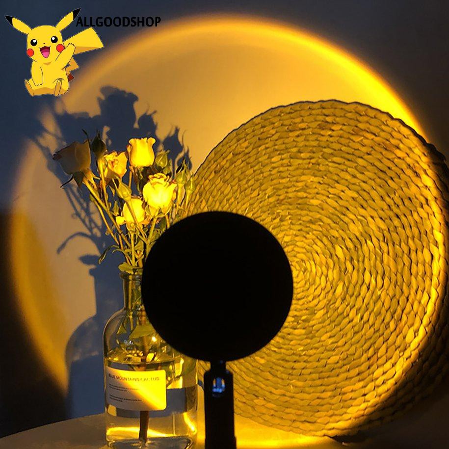 [COD]Đèn Led Màu Cầu Vồng Trang Trí Phòng Ngủ Tiktok phổ biến For INS background Sunset Projector Floor Lamp