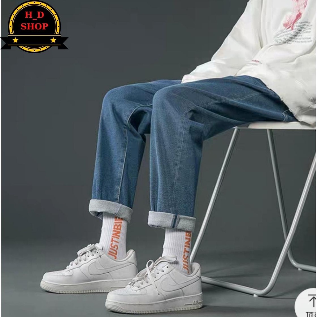 [Mã SRBACK010912 hoàn 20K xu đơn 50K] Quần Jean baggy nam , jeans unisex - dáng suông rộng -Top xu hướng 2021 | WebRaoVat - webraovat.net.vn