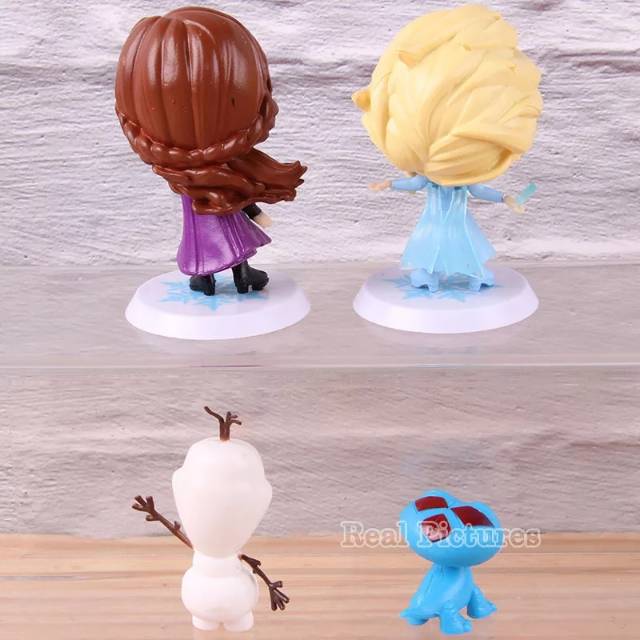 Bộ 4 Mô Hình Nhân Vật Công Chúa Elsa Trong Phim Frozen Chibi